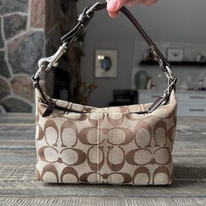 Coach Signature Mini Canvas Bag